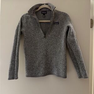Patagonia 1/4 Zip Better Sweater Grey. Size small